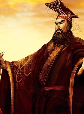 热销古代皇帝帝王秦始皇画像挂画千古一帝秦皇汉R武书房客厅装饰