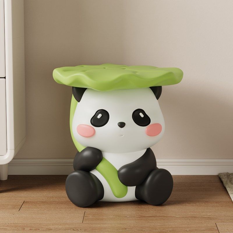 可爱熊猫进门入户儿童换鞋凳客厅落地F摆件家居装饰品乔迁新居礼,家居饰品,落地摆件,淘宝优惠券,粉丝福利购,淘宝优惠卷
