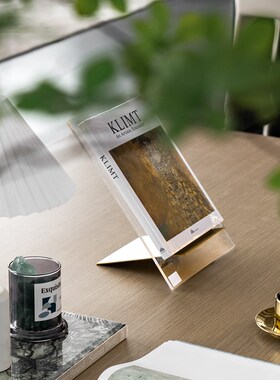 Rzone 创意高端不锈钢金属书本杂志G酒店前台目录陈列书本架子摆