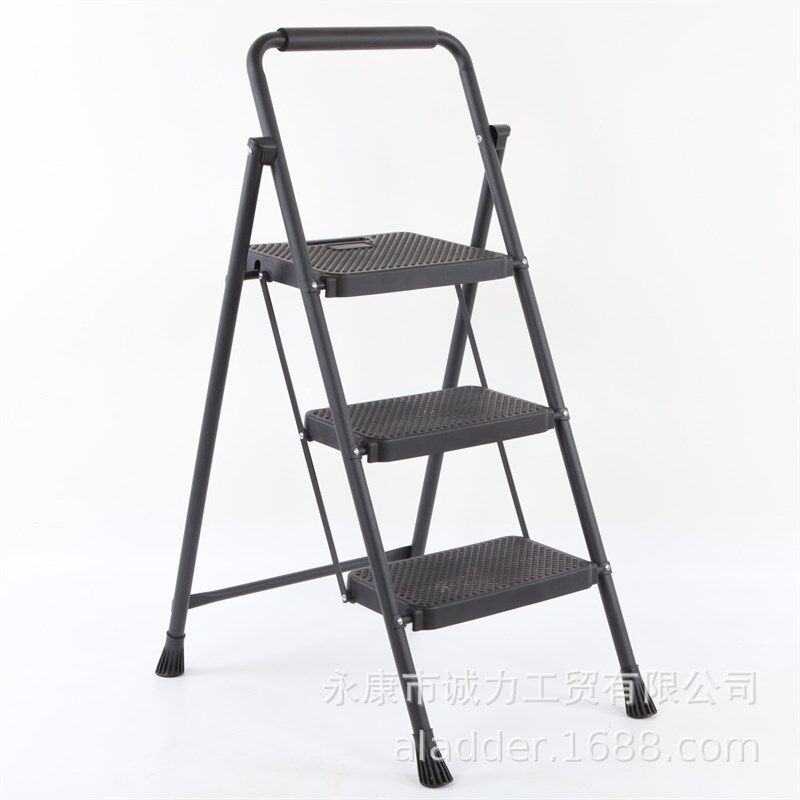 家用折叠人c字梯子多功能室内防滑ABS宽踏板加厚铁梯乔迁步步高升
