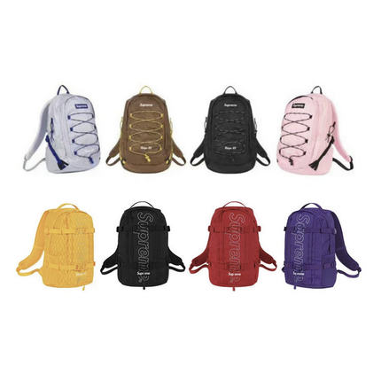 FW18 SS20 SS25 字母logo拉链开合 书包背包 双肩包 男女同款情侣