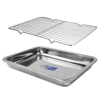 不锈钢烧烤网带托盘滤油架凉网份数盆隔水网架沥水隔油网烘焙工具