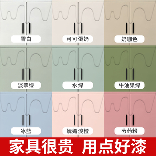 家具改色漆旧衣柜橱柜木柜翻新改造家具漆自刷家用水性木器漆喷漆