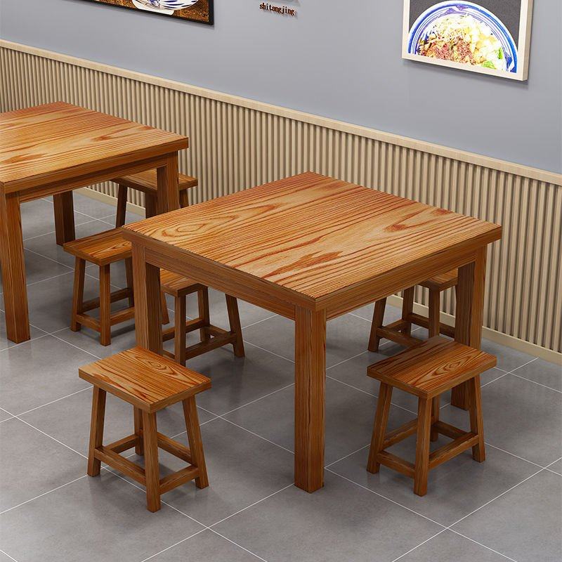 面馆桌椅饭店小吃店餐桌椅餐桌组合实木餐馆食堂桌子餐厅烧烤餐桌,住宅家具,板木餐桌,淘宝优惠券,粉丝福利购,淘宝优惠卷