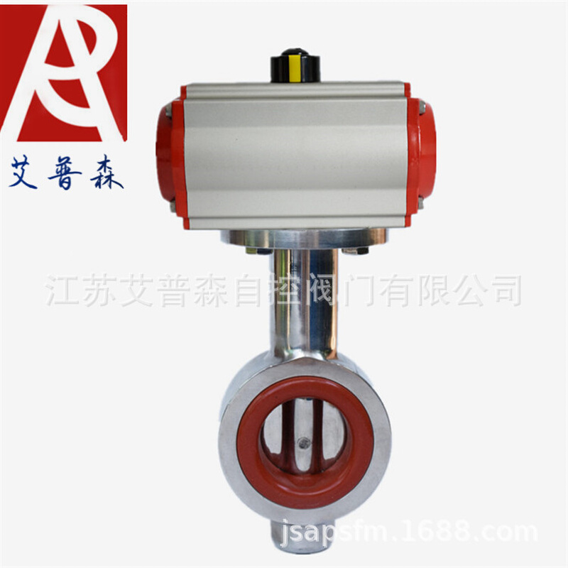 卫生级对夹蝶阀-气动不锈钢卫生级对夹蝶阀D671X-10P  304  316