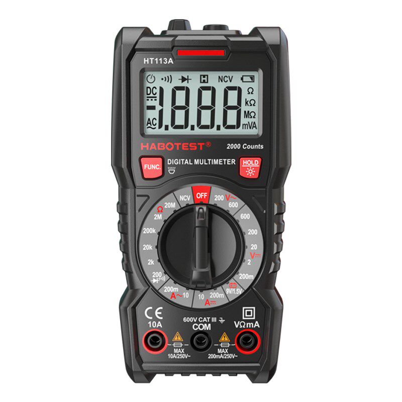 HT113Ac Digital Mini CE CAT III Multimeter Tester Profesiona