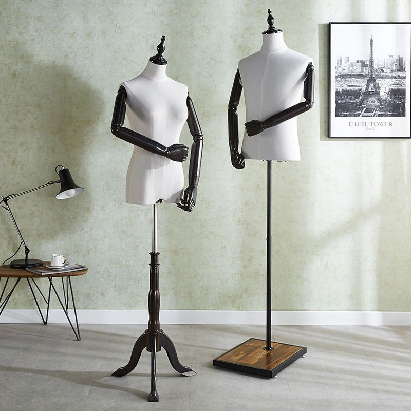 模特道具男服装店西服展s示橱窗半全身人台衣服展示架假人体模特