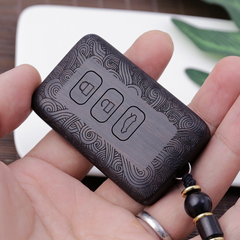 适用于长安CS35钥匙套CS75逸动CX70L睿骋悦翔V7改装实木钥匙壳