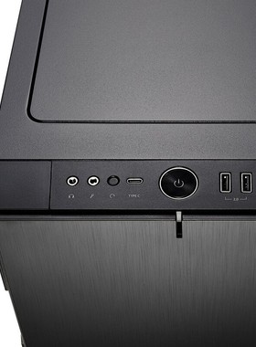 分形工艺(Fractal Design)Define R6 USB-C TSG 全黑化 钢化玻璃