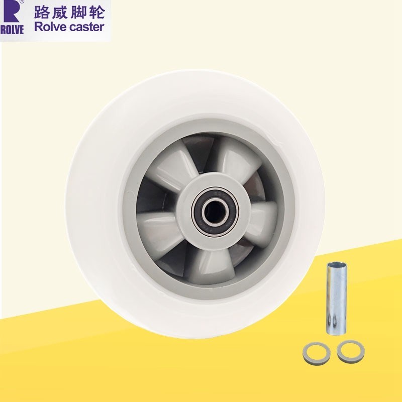 路威4寸5寸6寸8寸重型耐磨万向刹车轮定向万向轮T工业重型滑轮脚