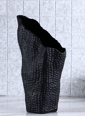 样板间树脂花瓶现代简约插花花器C客厅玄关花瓶摆件家居花瓶工艺