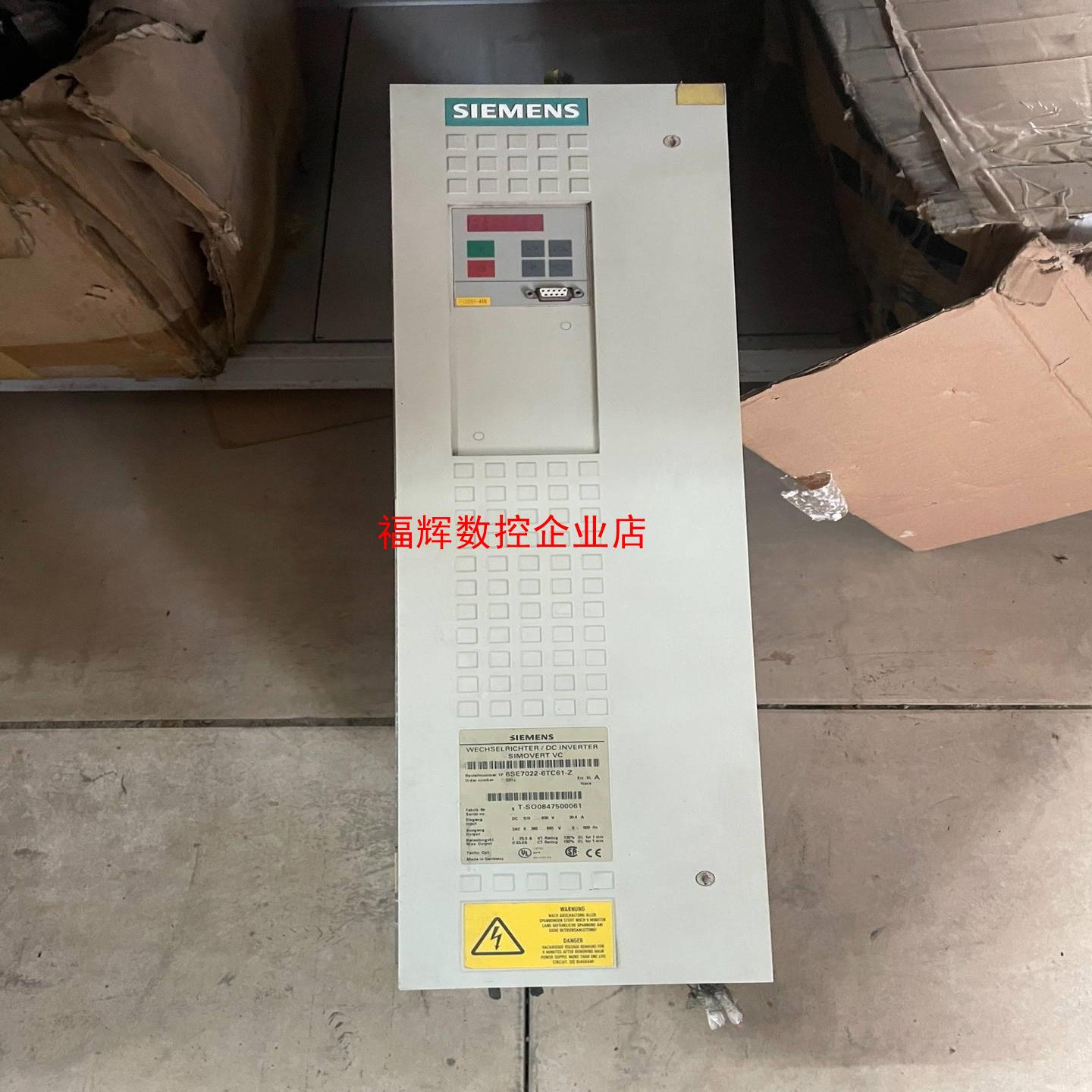 西门子交流调速器6SE7022-6TC61-Z二手拆机实物图【询价】