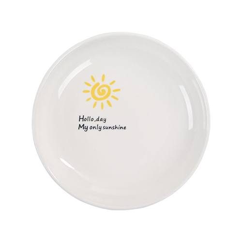 极速餐碟吐骨碟家用轻o奢陶瓷餐桌盘碟渣盘小碟子骨头碟吐骨盘 6