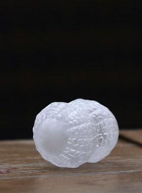 琉璃花生茶杯f茶具摆件居家客厅茶室茶席桌面书房摆放毛笔笔洗用