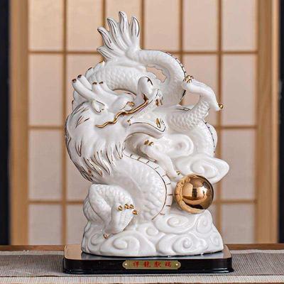 十二生肖陶瓷摆件全套金鼠牛虎兔龙蛇马羊猴鸡狗猪本命年生日礼物