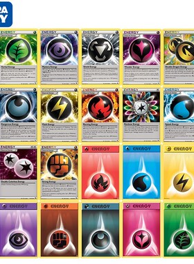 速发20Pcs Pokemon Cards Shvining ENERGYJ Game Card Battle TA