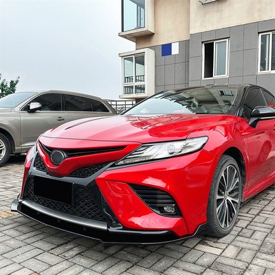 适用丰田凯美瑞八代运动版o Camry 2018-2020前杠前唇前铲外饰改