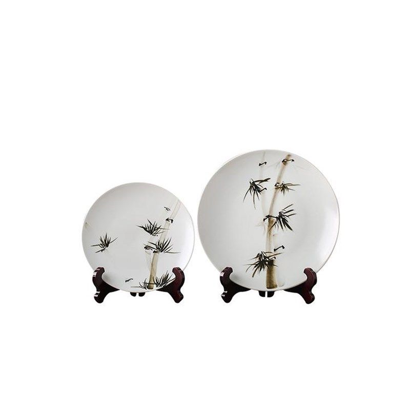 新中式古典陶瓷盘子摆q件样板房客厅挂盘玄关酒店别墅酒柜装饰摆,家居饰品,花瓶,淘宝优惠券,粉丝福利购,淘宝优惠卷