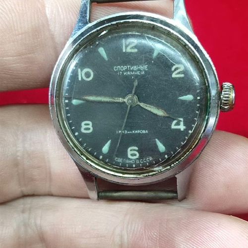 老苏联体育牌机械手表