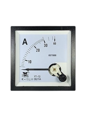 CP72 /1A交流电流表20/30/50/75/100/150/1A指针ACsq72 dh72 be72