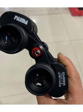 高清大倍率熊猫20X50双筒望远镜GT10倍固定倍率现货黑色手持促销