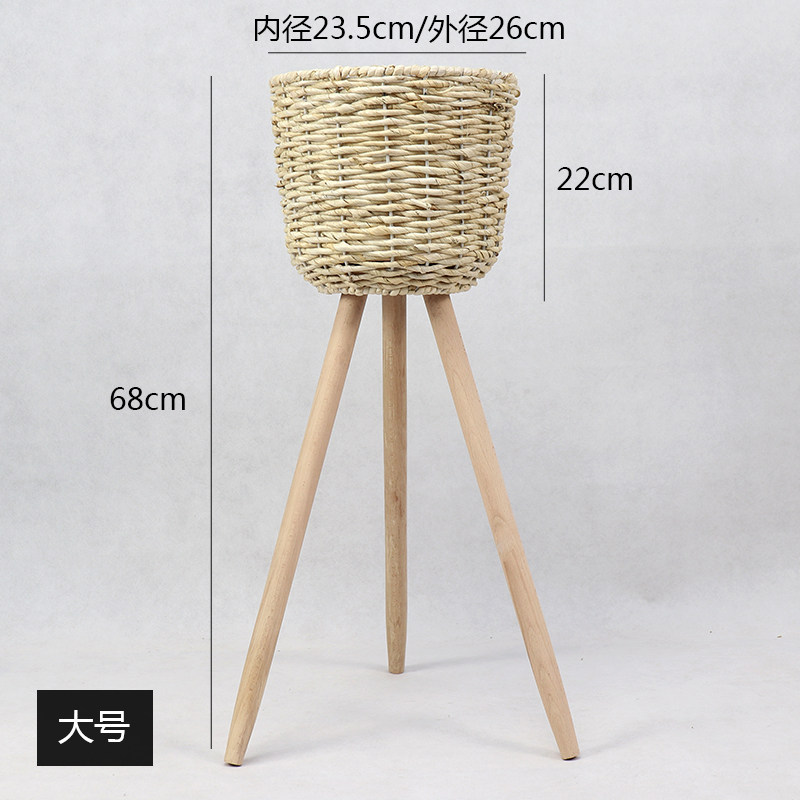 北欧风格木质落地花架藤编花盆客厅摆件室内阳台装饰黄金葛花篮,搬运/仓储/物流设备,机械式停车设备（立体停车库）,淘宝优惠券,粉丝福利购,淘宝优惠卷