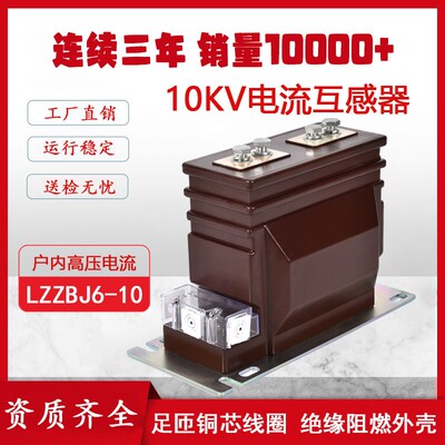 10KV高压电流互感器LZZBJ6-10测量计量浇筑环氧树脂纯铜线圈户内