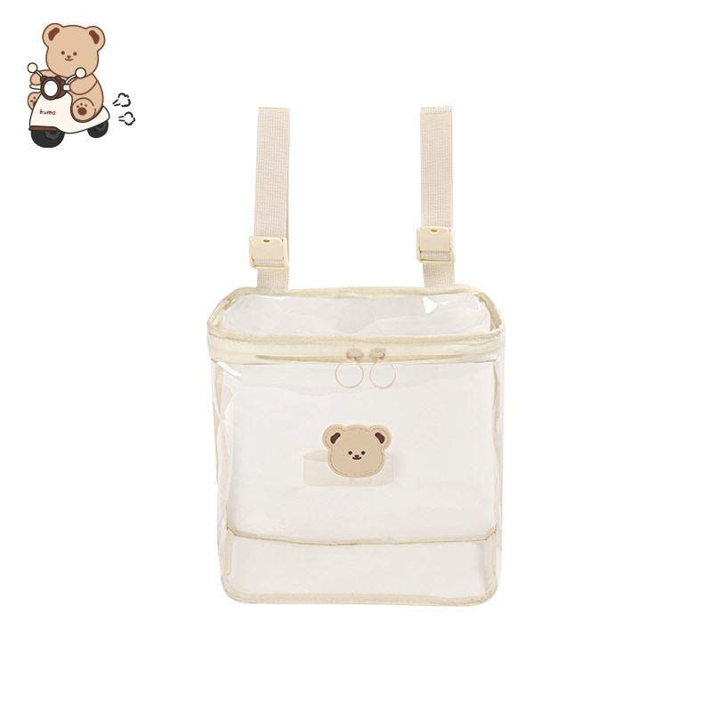 电动车挂物包防水充电器收纳透明挂包通用电瓶车大容量雨衣储物兜