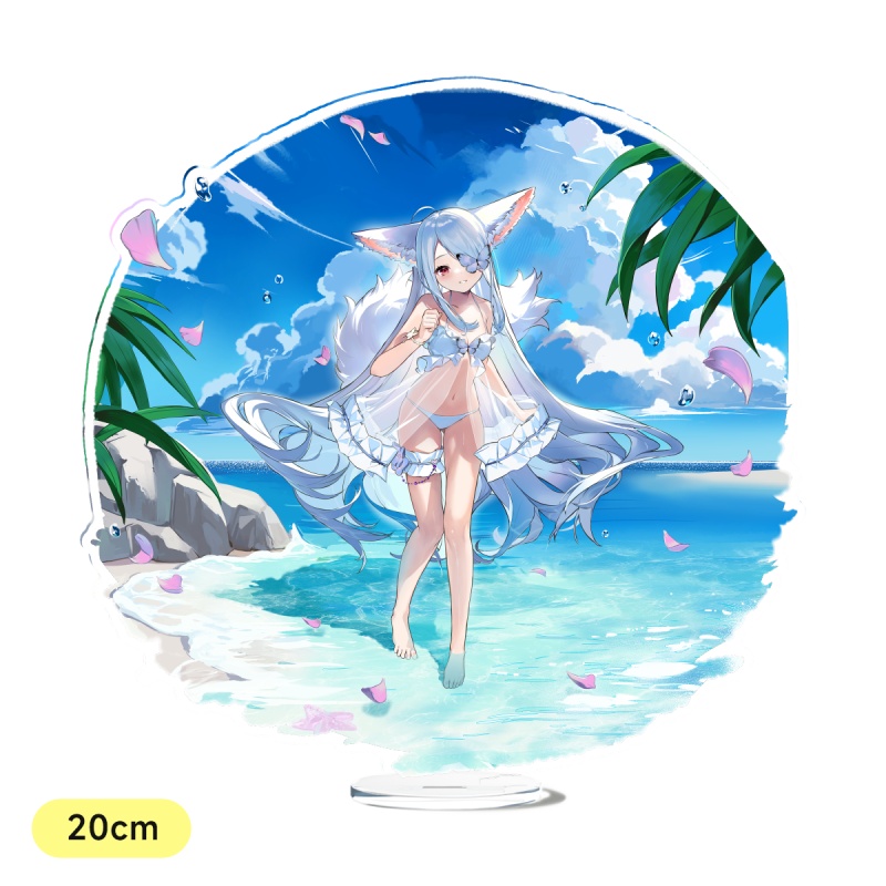 《神行少女》欢腾蔚浪·真白“风舞轻纱”20cm透明夹层单插立牌