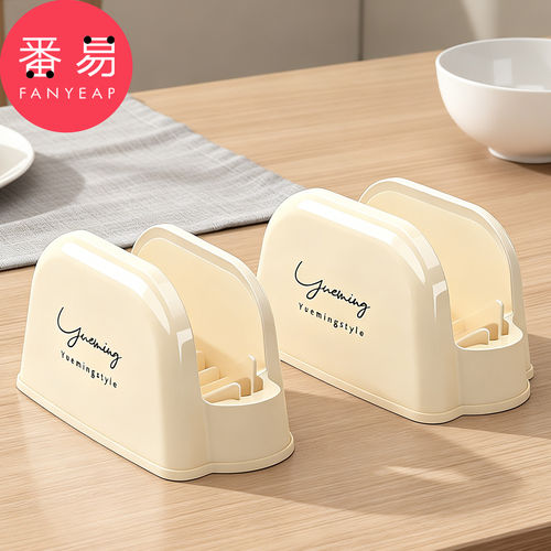 锅盖架B1pq808-厨房灶台收纳架奶油风锅盖锅铲架沥水工具筷子托