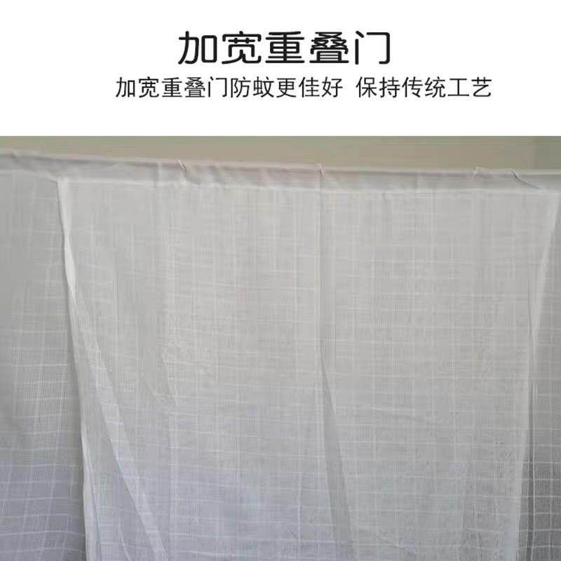 老式宫廷蚊帐纯棉纱1.5米厚方顶莲花加密传统1.8m防尘单门家用顶