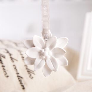 极速1PC Plaster Flower Car Pendant Fragrance Decor SXolid Ai