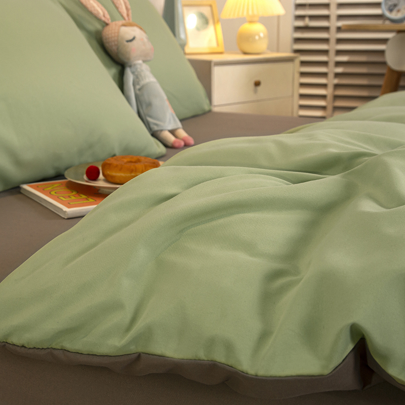 极速四件套夏季纯水洗棉床单三件套被套学K生宿舍单人床上用品被