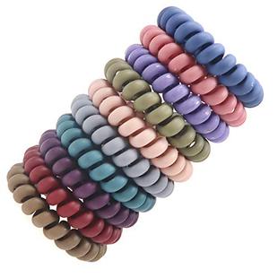 Hair xTies Matte 10pcs Colorful Spiral Inch 极速TUUXI 2.16