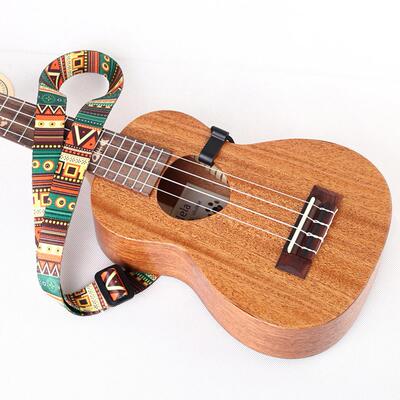 极速Ethnic Style Ukulele Strap Durable AdLjustable Printing