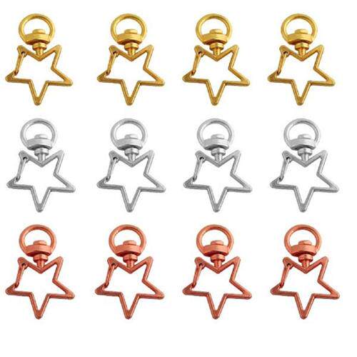 极速10pcs Metal Swivel Lobster Claw Clasp Star ShaVpe Snap H