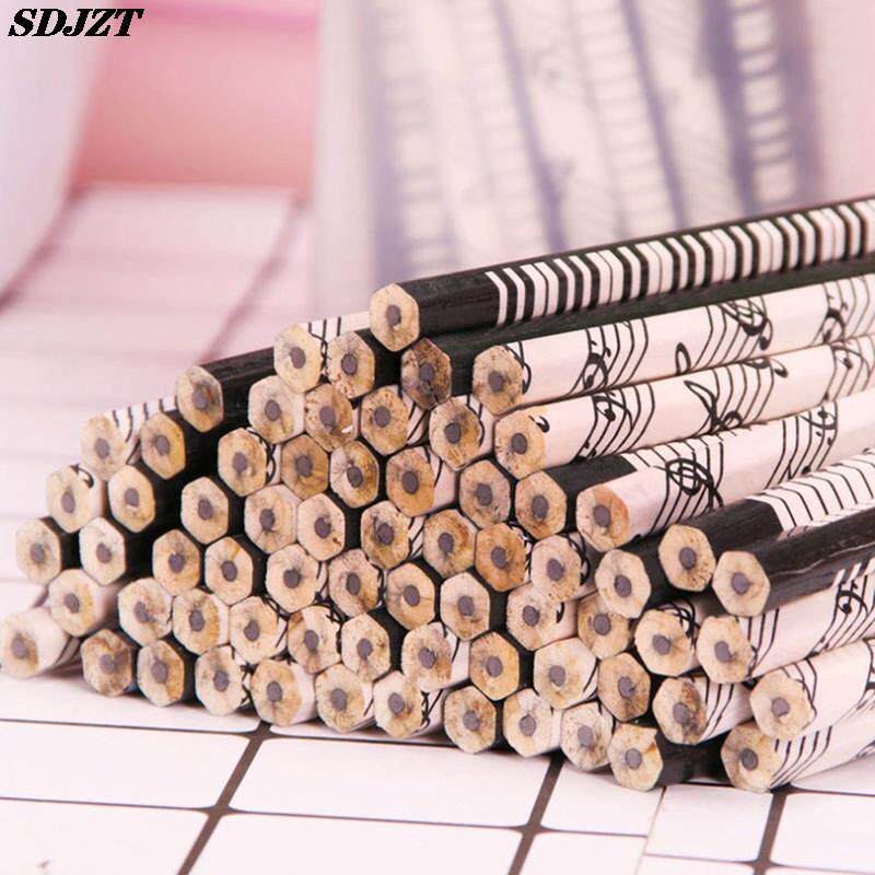 极速12Pcs Muhsic Stationery Note Pencil Cute Sheet Music Pia
