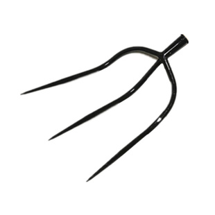 极速三齿叉农用实心大号钢叉空A心铁叉草叉子泥叉粪叉子全钢农具