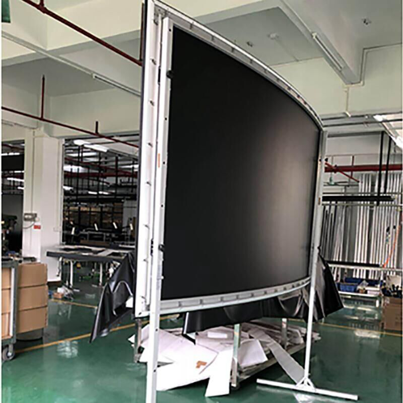 极速经科JK平面弧形幕p投影画框幕布126寸16:10脚架支撑架支架可