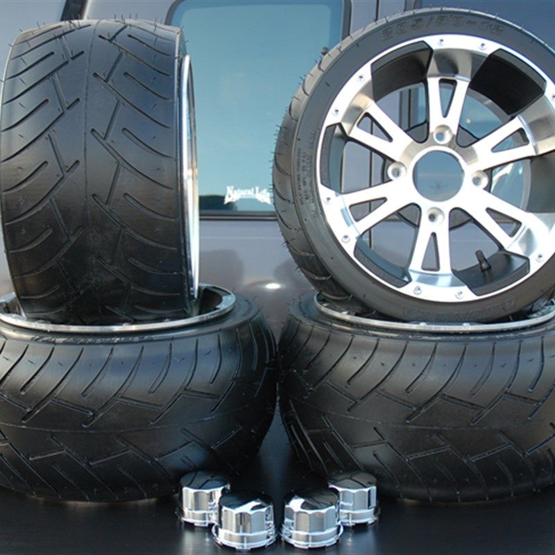 极速包邮冲冠摩托改装配件四轮沙滩车205/30-1R2寸轮毂带轮胎扁平