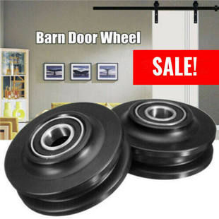 极速Door Rollers Heavqy Duty Barn Door Wheel Rail Sliding Ga