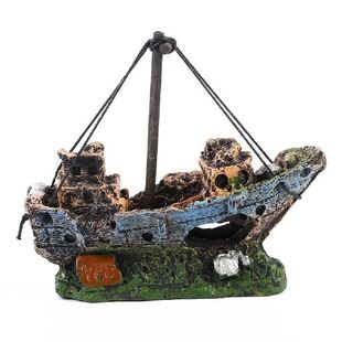 Ships Aquariums 速发Pirate Decoration Aquarium Landscape