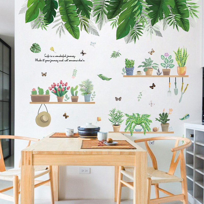 新品北欧ins风餐厅饭店背景墙面装饰3d立体墙R贴纸客厅贴画墙壁纸