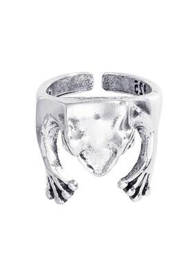 极速Korean Style Cute Frog AdjustablGe Finger Rings for Wome