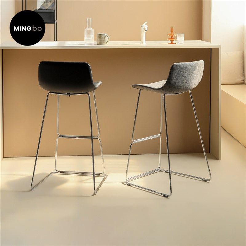 北欧铁艺b吧台椅岛台椅子轻奢皮质高脚凳子吧台椅家用酒吧椅高脚,住宅家具,家用高脚椅,淘宝优惠券,粉丝福利购,淘宝优惠卷