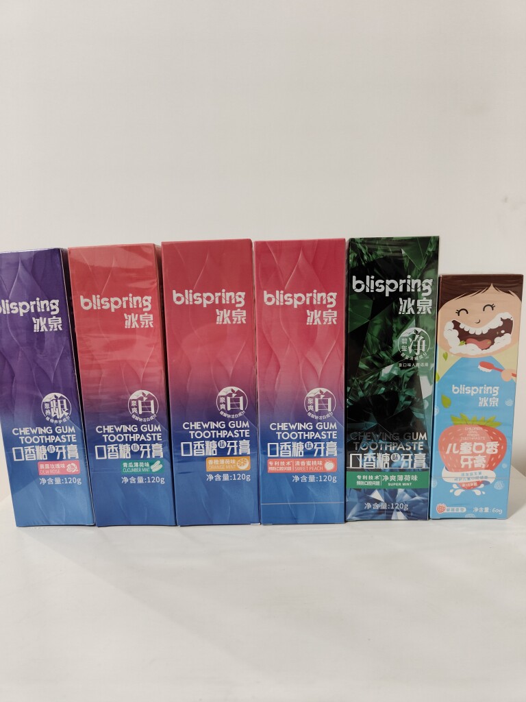 冰泉口香糖牙膏新日期商超同款120g