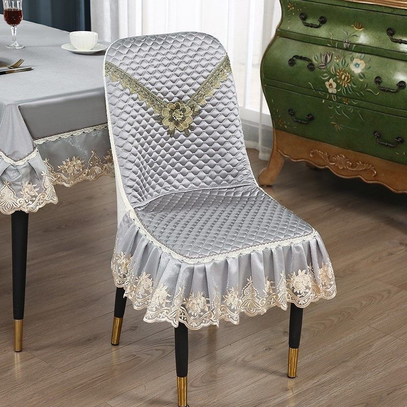 四季通用轻奢餐椅套罩凳子套椅子套罩坐椅家用座椅套餐桌坐套座套
