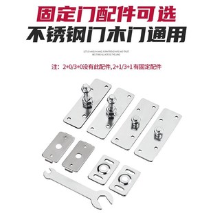 不锈钢玻璃门三联动吊轨移门五金配件厨房推拉木门吊滑轮轨道全套