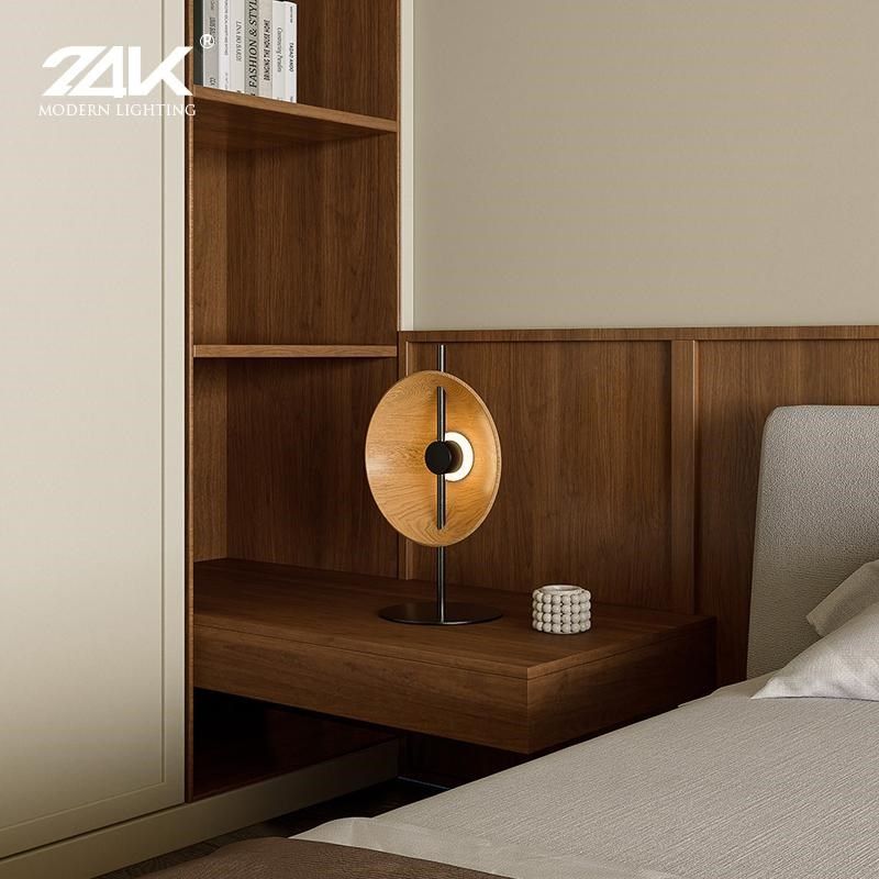 中古风实木客厅落地灯设计师款Mito氛围沙发侧床头灯原木卧室台灯