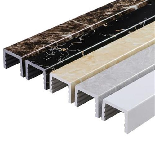 PVC仿大理石石基卫生间防水一字型地面阻水隔水浴室淋浴房挡水条